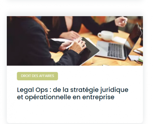 legal ops stratège